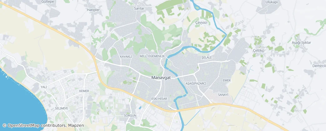 Manavgat — Map