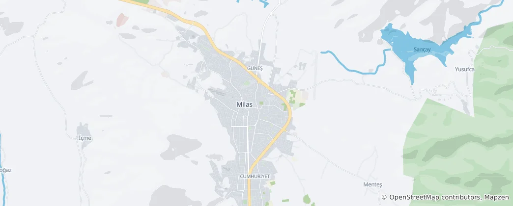 Mapa Milas