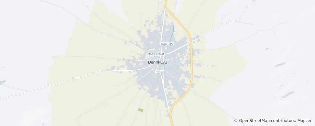 Mapa de Derinkuyu