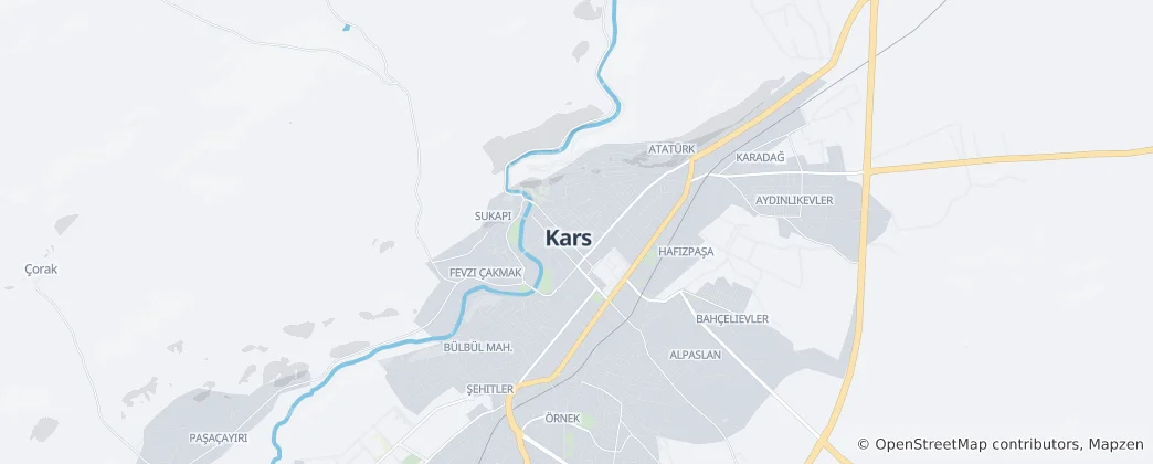 Mapa Kars
