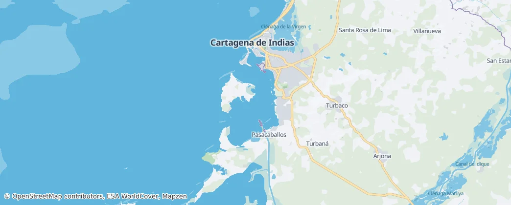 Turbaná — Map
