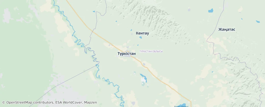 Turkestan — Map