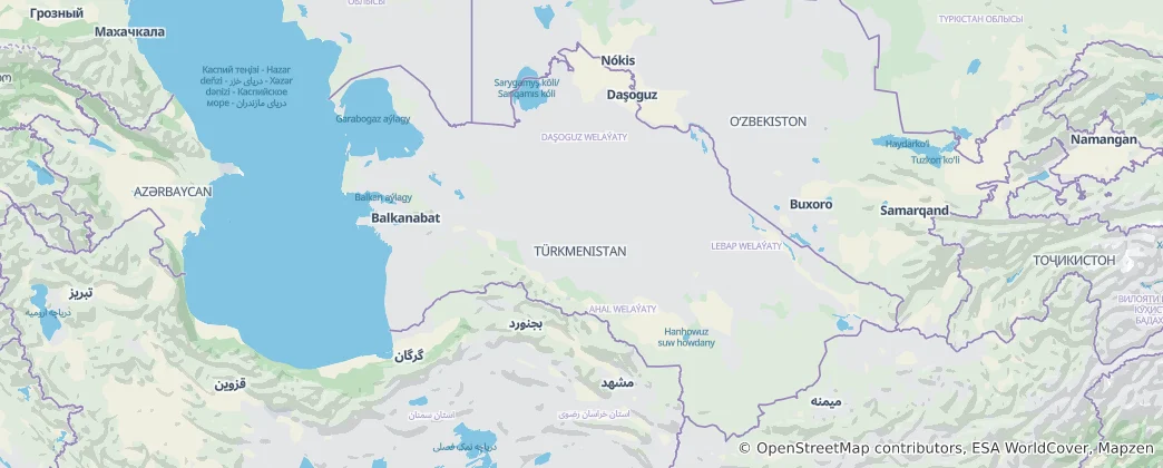 Map of Turkmenistan