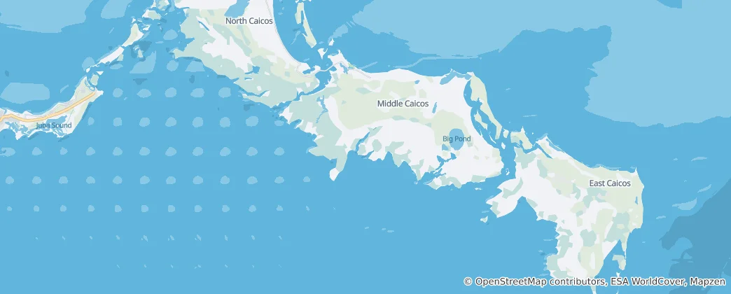 Map of Turks and Caicos Islands