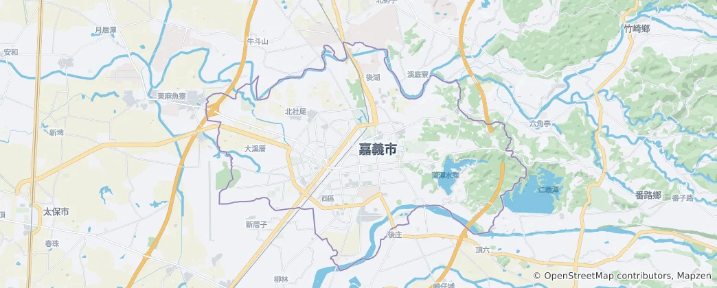 Karte von Chiayi