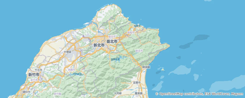 Map of New Taipei