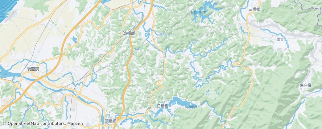 造橋鄉 — 地图