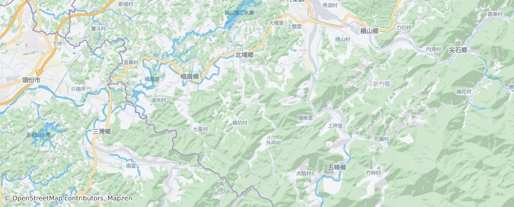 Beipu — mapa
