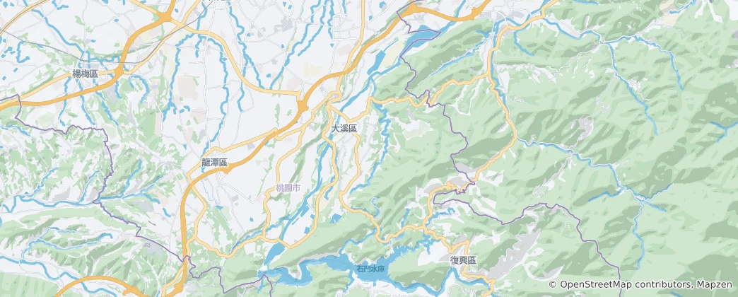 Map of Daxi District