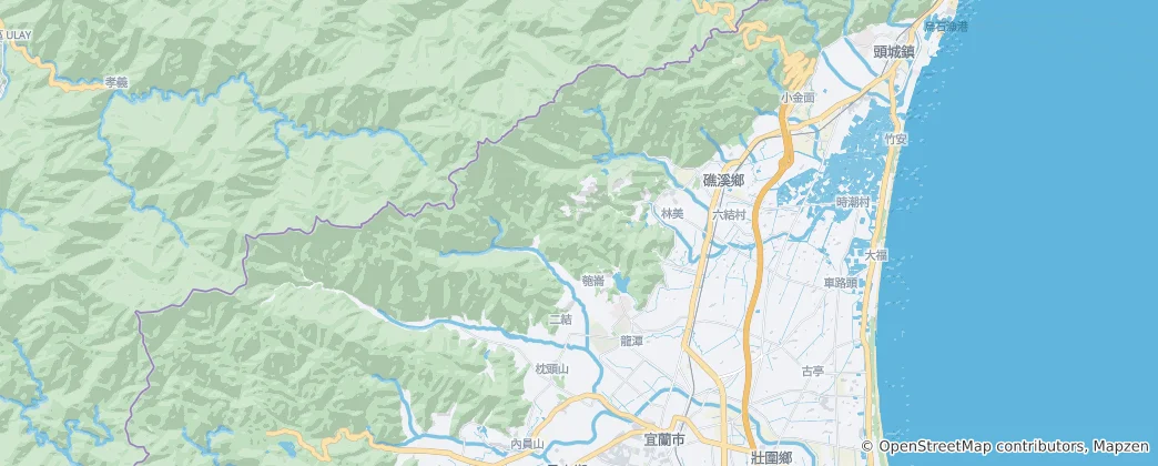 Map of Jiaoxi Township