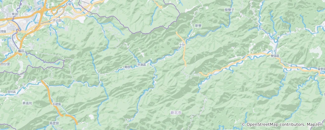 Mapa Pingxi District