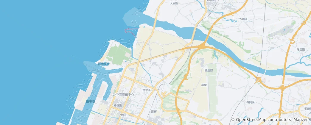 Map of Qingshui District