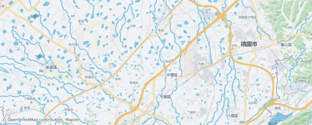 Zhongli District — Map