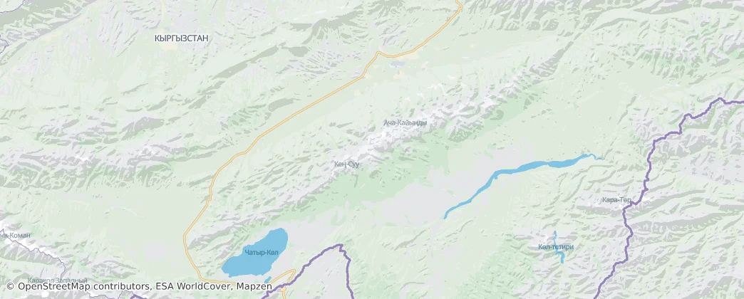 Хребет Атбаши — Map