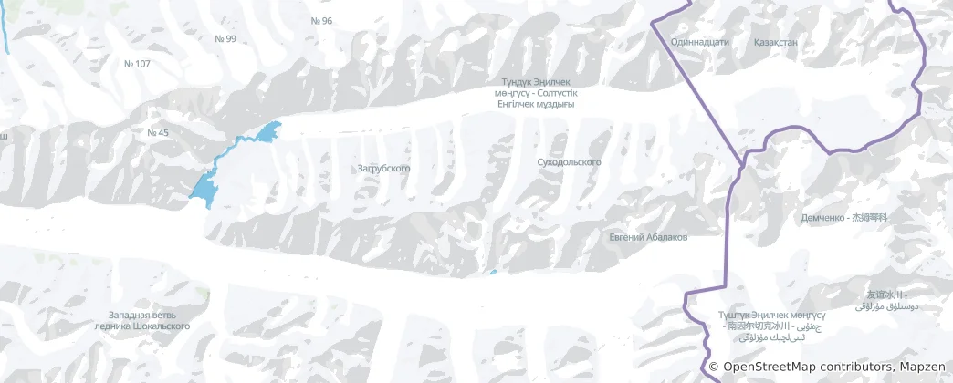 Mapa Теңиртоо кырка тоосу