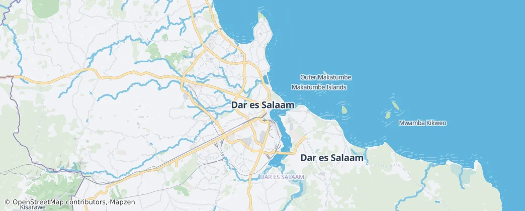 达累斯萨拉姆 — 地图