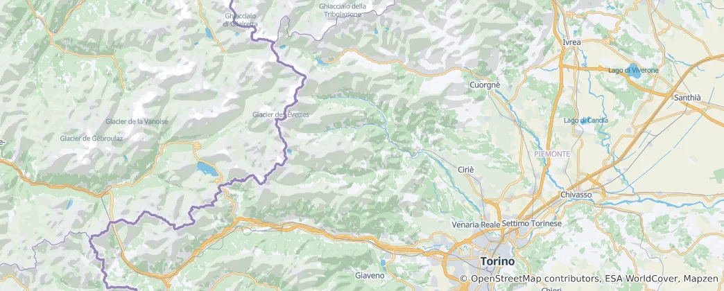 Gruppo del Charbonnel 地图