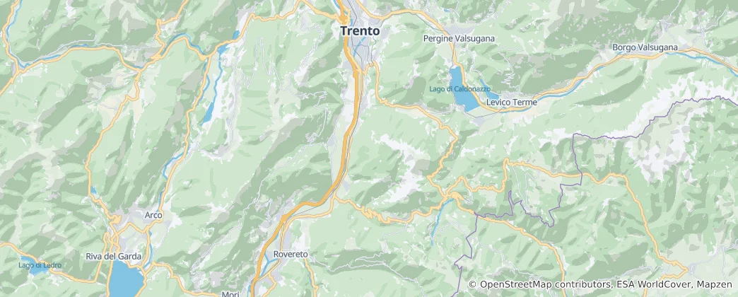 Mapa Altopiano di Folgaria