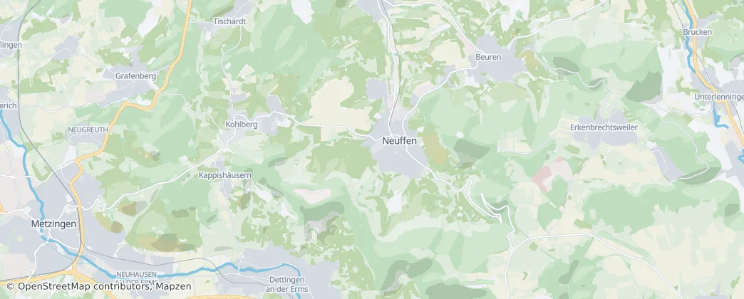 Neuffen — Map