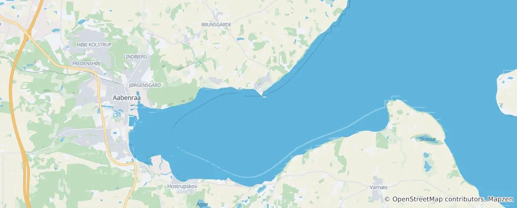Mappa di Aabenraa Fjord