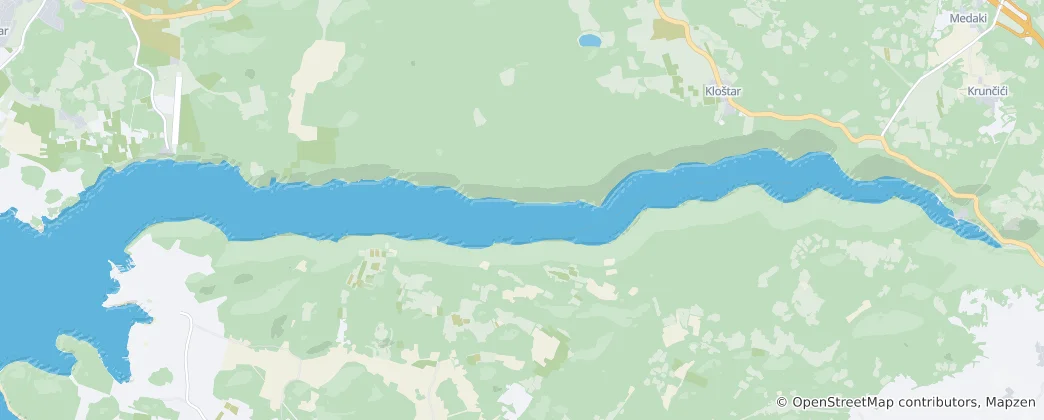 Mappa di Canale di Leme