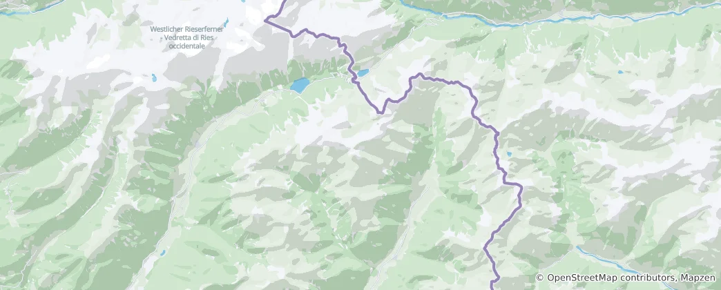Mapa Deferegger Pfannhorn-Rote Wand-Kamm (SOIUSA)