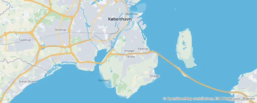 Mapa Amager