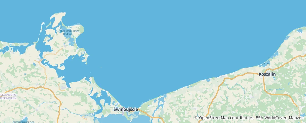 Mappa di Baia della Pomerania