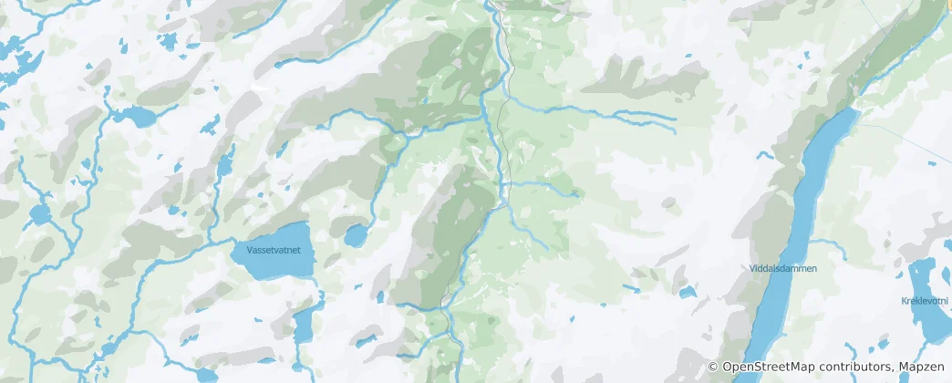 Карта Flåmsdalen
