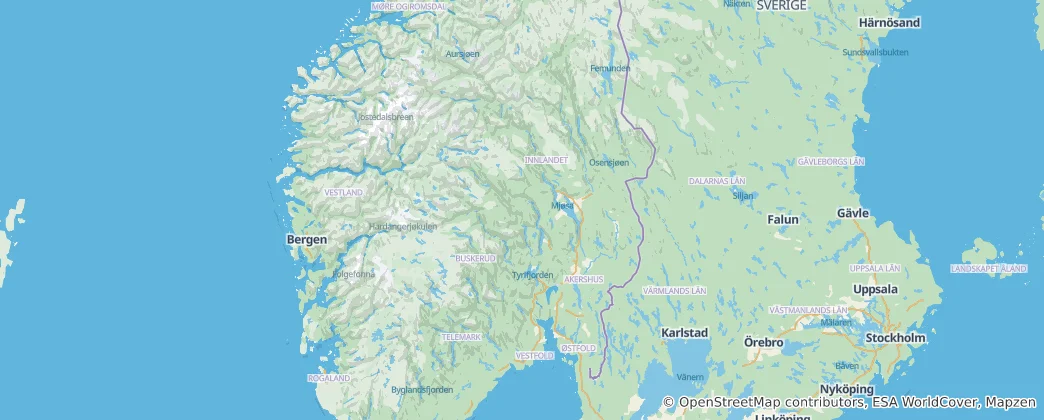 Mapa East Land