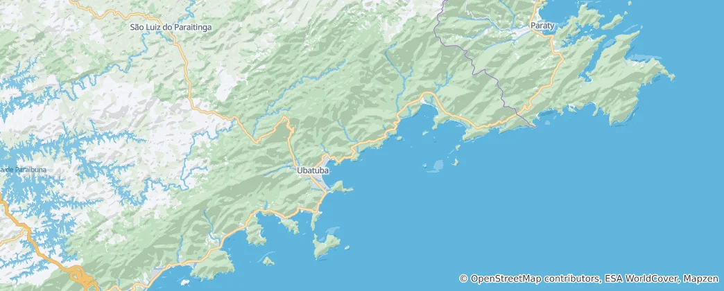 Mappa di Ubatuba