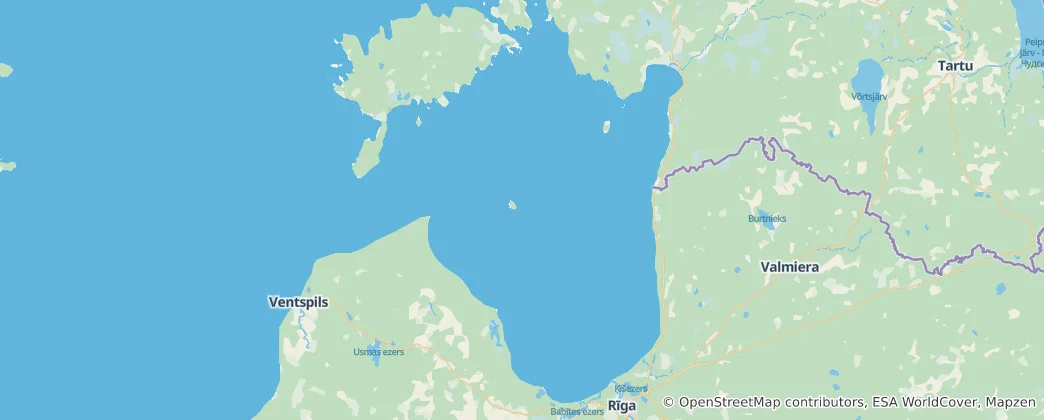 Map of Gulf of Riga