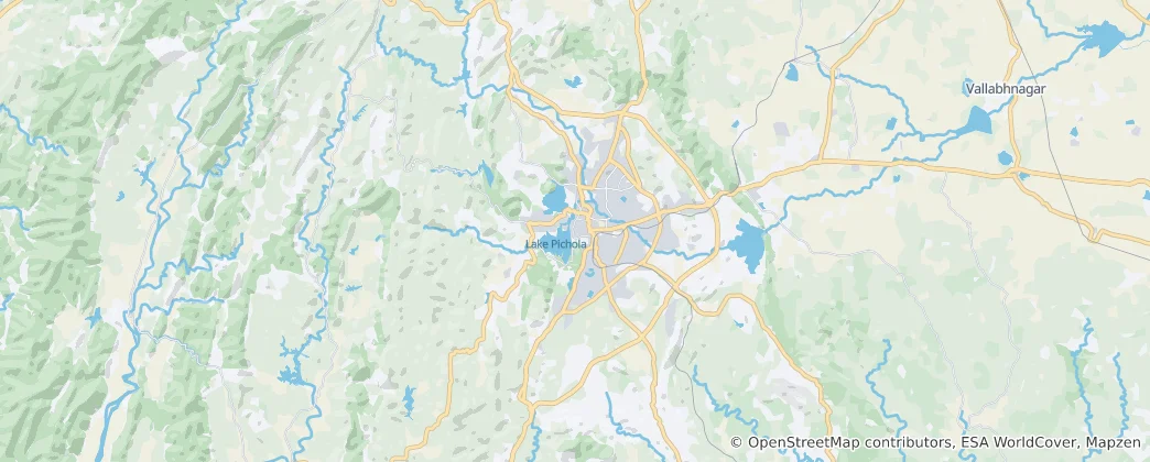Map of Udaipur