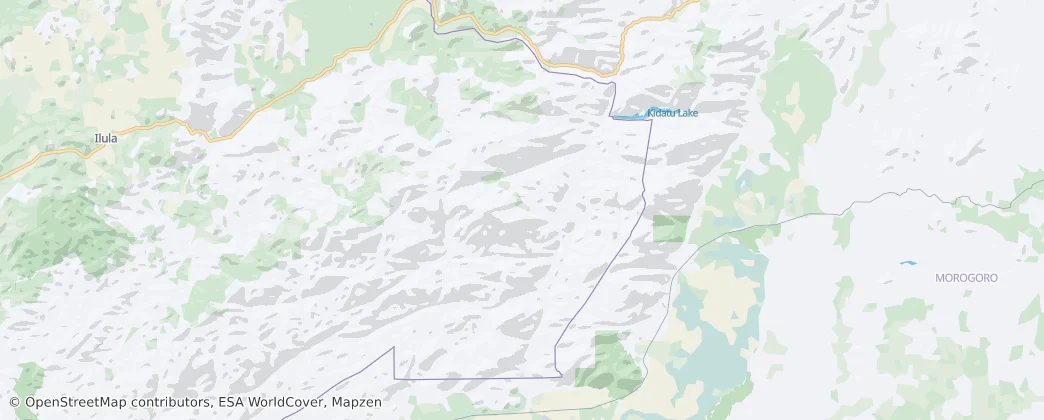 Udzungwa National Park — 地图