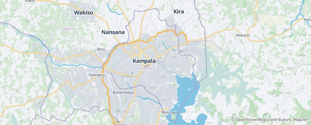 Karte von Kampala