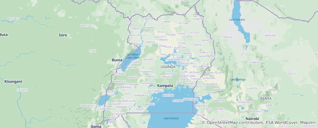 Map of Uganda