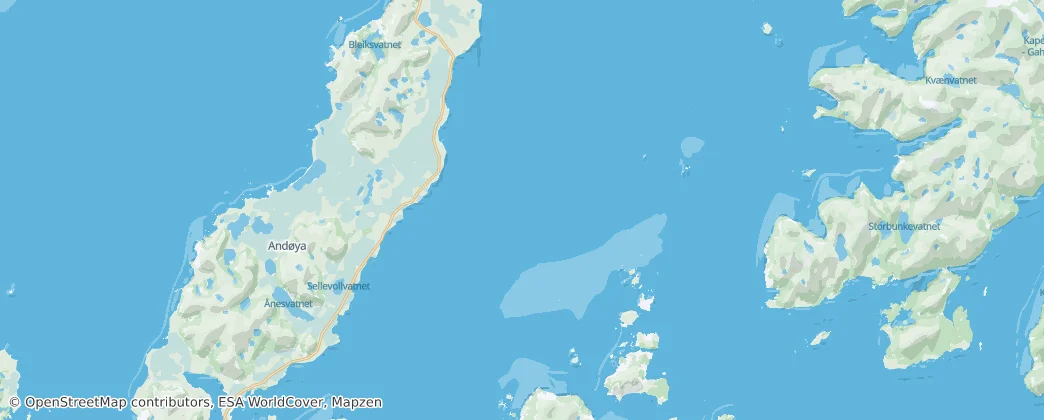 Andfjorden - Ánddavierddas — Map