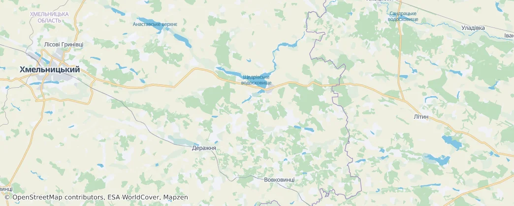 Mappa di Letychiv