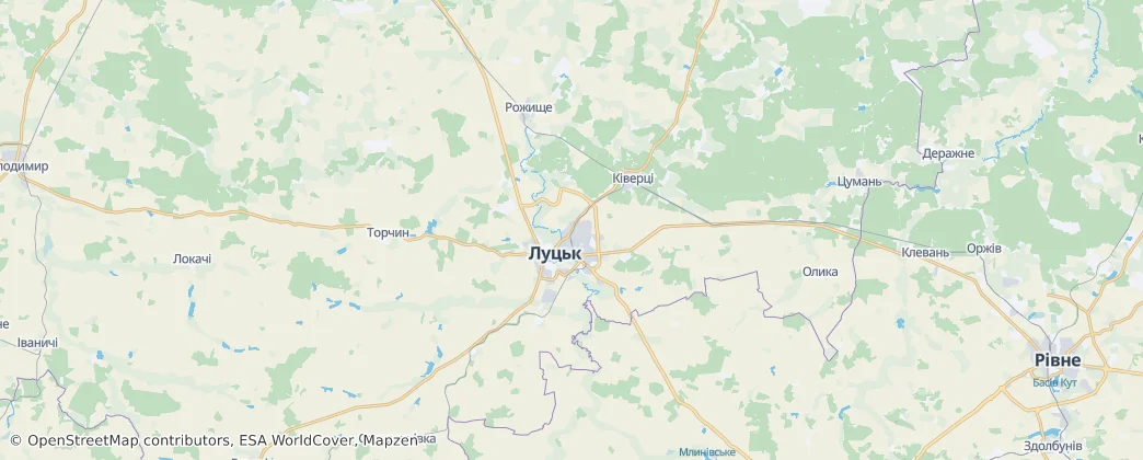 Lutsk Raion — Harita