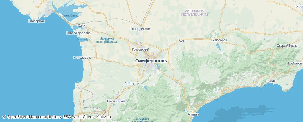 Mappa di Distretto di Sinferopoli