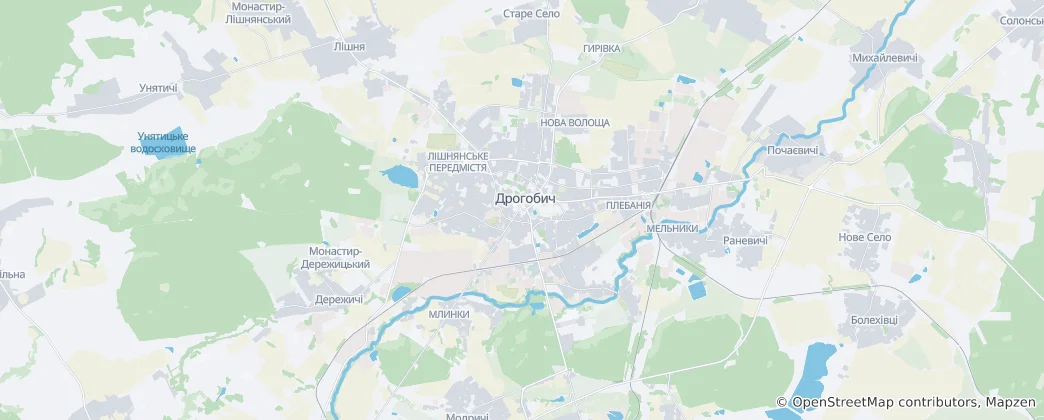 Map of Drohobytska