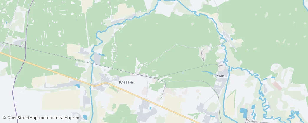 Klevanska — Map
