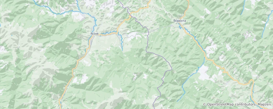 Mapa Lazeshchynska