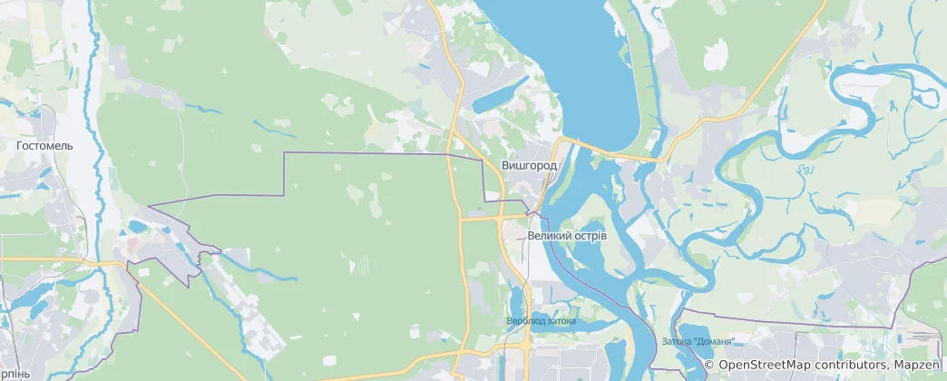 Mappa di Vyshhorodska