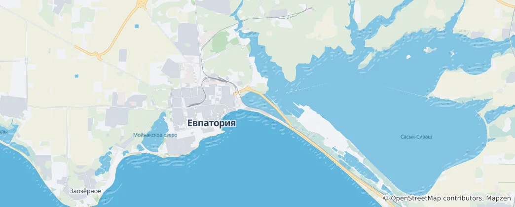 Mapa Yevpatoriiska