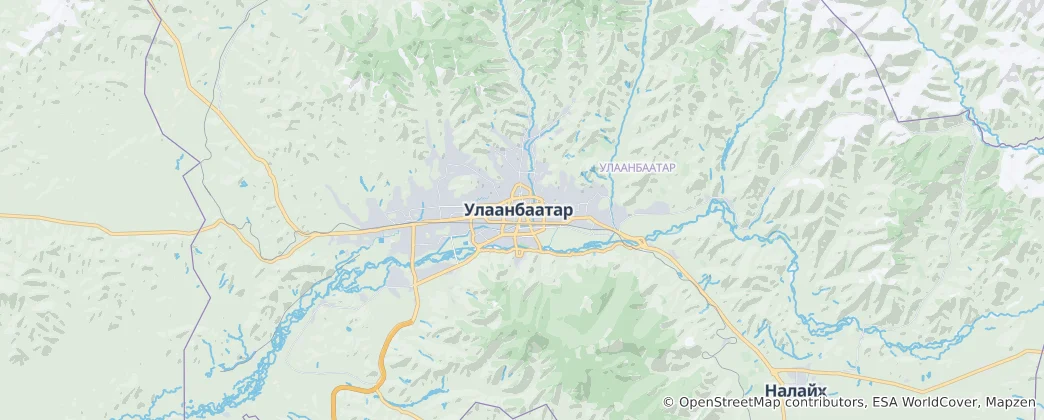 Map of Ulaanbaatar