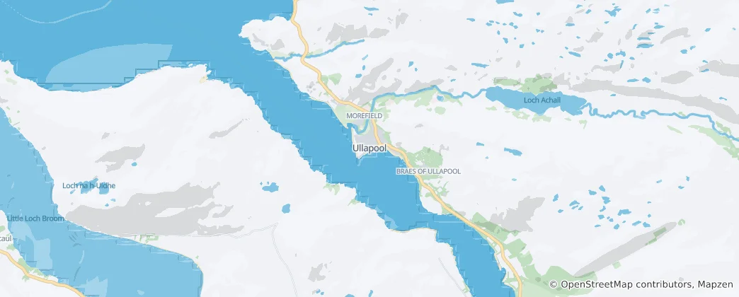 Mapa Ullapool