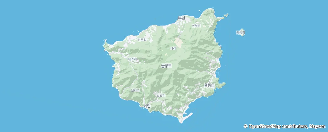 Mappa di Ulleungdo Island