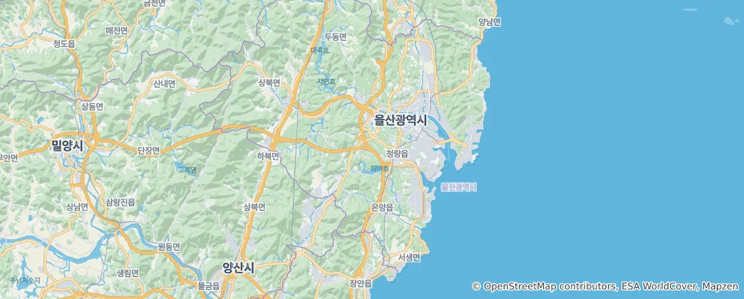 Mapa Ulsan