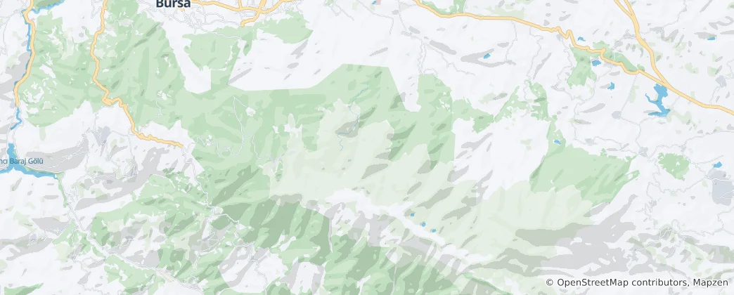 Karte von Uludağ Nationalpark